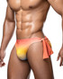 PUMP! Sunset Knotty Swim Brief 13030 | Side View | Mens Swim Briefs | Topdrawers Swimwear for Men