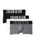Calvin Klein 3-Pack Intense Power Microfiber Low Rise Trunk Black Grey Sky White NB3611G-549 | Front View | Mens Boxer Briefs | Topdrawers Underwear for Men