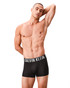Calvin Klein 3-Pack Intense Power Microfiber Low Rise Trunk Black Grey Sky White NB3611G-549 | Front View | Mens Boxer Briefs | Topdrawers Underwear for Men