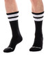 Barcode Berlin Gym Socks Black White 91366 | Front View | Mens Crew Socks | Topdrawers Apparel for Men