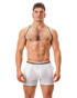 Barcode Berlin Barcode Pride Short White 91744 | Front View | Mens Athletic Shorts | Topdrawers Clothing for Men