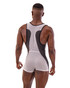 Barcode Berlin Sanke Singlet White Black 92191 | Rear View | Mens Wrestling Singlets | Topdrawers Underwear for Men