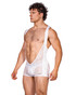 Barcode Berlin Sanke Singlet White 92191 | Side View | Mens Wrestling Singlets | Topdrawers Underwear for Men