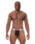 Barcode Berlin Cosme Jock Black White 91728 | Front View | Mens Jockstraps | Topdrawers Underwear for Men