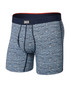 Saxx Vibe Xtra Boxer Brief Anchor Stripe Blue SXVX24F | Front View | Mens Boxer Briefs | Topdrawers Underwear for Men