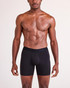 Saxx DropTemp Cooling Cotton Boxer Brief Black SXBB86F | Front View | Mens Boxer Briefs | Topdrawers Underwear for Men