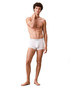 Calvin Klein 3-Pack Icon Cotton Stretch Low Rise Trunk White NB4389G-100 | Front View | Mens Boxer Briefs | Topdrawers Underwear for Men