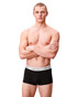 Calvin Klein 3-Pack Icon Cotton Stretch Low Rise Trunk Black NB4389G-UB1 | Front View | Mens Boxer Briefs | Topdrawers Underwear for Men