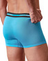 Calvin Klein 3-Pack Icon Active Mesh Trunk Misty Grey Carnival Blue Punch Pink NB4536G-U2U | Rear View | Mens Boxer Briefs | Topdrawers Underwear for Men