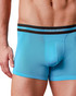 Calvin Klein 3-Pack Icon Active Mesh Trunk Misty Grey Carnival Blue Punch Pink NB4536G-U2U | Front View | Mens Boxer Briefs | Topdrawers Underwear for Men