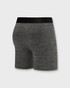 Fabletics The Blueprint Boxer Brief | Black Heather FLAP-MFA001 | Rear View | Mens Boxer Briefs | Topdrawers Underwear for Men