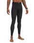 Fabletics The Base Layer Full-Length Tight | Black FLAP-MB0008 | Front View | Mens Tights | Topdrawers Clothing for Men