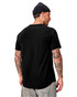 Fabletics The 24-7 Tee Curved Hem | Black FLAP-MT0115 | Rear View | Mens T-Shirts | Topdrawers Clothing for Men