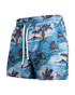 BN3TH Shoreline 2N1 Swim Short 5 Inch Vintage Tropics Sand M05020165 | Front View | Mens Swim Shorts | Topdrawers Swimwear for Men