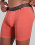 2UNDR Swing Shift Boxer Brief Coral 2U26BB | Front View | Mens Boxer Briefs | Topdrawers Underwear for Men