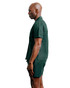Champlain Linen Cuban Shirt Green CHP-003-SS26010-11 | Side View | Mens Short Sleeve Shirts | Topdrawers Clothing for Men