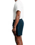Champlain Linen Short Navy CHP-012-SS26004-01 | Side View | Mens Shorts | Topdrawers Clothing for Men