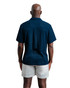 Champlain Poolside Camp Collar Shirt Navy CHP-003-SS26006-01 | Rear View | Mens Short Sleeve Shirts | Topdrawers Clothing for Men