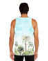 ST33LE Stretch Mesh Tank Teal Green Palm Trees ST-11136 | Rear View | Mens Tank Tops | Topdrawers Clothing for Men