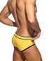 Addicted Tri-colour Cotton Brief | Yellow AD2295P-1 | Rear View | Mens Briefs | Topdrawers Underwear for Men