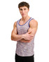 ST33LE Space Dye Textured Stretch Mesh Tank Purple ST-11142 | Side View | Mens Tank Tops | Topdrawers Clothing for Men