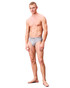 Calvin Klein 3-Pack Microfiber Stretch Hip Brief Gulf Blue Light Cast Peach Bliss NB4408G-3ZW | Front View | Mens Briefs | Topdrawers Underwear for Men