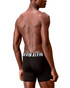 Calvin Klein 3-Pack Intense Power Microfiber Boxer Brief Black  White Sugar Pink Deep Lichen Green NB3612G-58O | Rear View | Mens Boxer Briefs | Topdrawers Underwear for Men