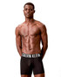 Calvin Klein 3-Pack Intense Power Microfiber Boxer Brief Black  White Sugar Pink Deep Lichen Green NB3612G-58O | Front View | Mens Boxer Briefs | Topdrawers Underwear for Men