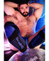 Breedwell After Dark Socks Blue 2601-SOCK | Rear View | Mens Long Socks | Topdrawers Apparel for Men