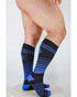 Breedwell After Dark Socks Blue 2601-SOCK | Side View | Mens Long Socks | Topdrawers Apparel for Men