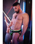 Breedwell After Dark Jock Neon Green 2601-JOCK | Side View | Mens Jockstraps | Topdrawers Underwear for Men