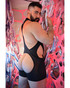Breedwell After Dark Singlet Black 2601-SINGLET | Rear View | Mens Wrestling Singlets | Topdrawers Underwear for Men