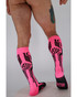 Breedwell Cyber Socks Neon Pink 2604-SOCK | Rear View | Mens Long Socks | Topdrawers Apparel for Men