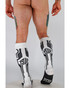 Breedwell Cyber Socks White 2604-SOCK | Rear View | Mens Long Socks | Topdrawers Apparel for Men