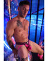 Breedwell Gagged Jock Neon Pink 2604-JOCK-GG | Side View | Mens Jockstraps | Topdrawers Underwear for Men