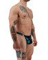 Breedwell Gagged Thong Aqua Blue 2604-THONG-GG | Side View | Mens Thongs | Topdrawers Underwear for Men