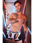 Breedwell Gagged Chap Thong White 2604-CTHONG-GG | Side View | Mens Jock Boxers | Topdrawers Underwear for Men