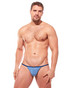 Gregg Homme Yoga String Blue 190414 | Front View | Mens String Thongs | Topdrawers Underwear for Men