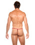 Gregg Homme Yoga String Burgundy 190414 | Rear View | Mens String Thongs | Topdrawers Underwear for Men