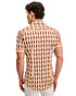 ST33LE Performance Short Sleeve Shirt Spice Sand Beads ST-26028 | Rear View | Mens Short Sleeve Shirts | Topdrawers Clothing for Men