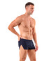 Spicy & Shiny Short Cotton Shorts Blue ZS26 | Side View | Mens Athletic Shorts | Topdrawers Clothing for Men