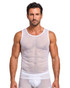 Spicy & Shiny Mesh Tank White ZJ01 | Front View | Mens Tank Tops | Topdrawers Clothing for Men
