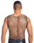 Spicy & Shiny Rhinestone Grid Open-Side Tank JS-007 | Rear View | Mens Tank Tops | Topdrawers Clothing for Men
