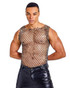 Spicy & Shiny Rhinestone Grid Open-Side Tank JS-007 | Front View | Mens Tank Tops | Topdrawers Clothing for Men
