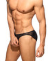Addicted Chevron Bikini Brief Black AD1459 | Side View | Mens Briefs | Topdrawers Underwear for Men