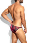 ES Collection Abstract Bikini Brief Garnet UN690 | Rear View | Mens Briefs | Topdrawers Underwear for Men