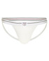 GYM Jockstrap Old School Swim Run Jockstrap  1-Inch Waistband White GYM011 | Front View | Mens Jockstraps | Topdrawers Underwear for Men