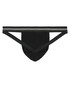 GYM Jockstrap Old School Swim Run Jockstrap  1-Inch Waistband Black GYM011 | Rear View | Mens Jockstraps | Topdrawers Underwear for Men