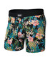 Saxx Daytripper Boxer Brief Pineapple Field Black SXBB11F-PFB | Front View | Mens Boxer Briefs | Topdrawers Underwear for Men