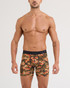 Saxx Smooth Flex Boxer Brief Howl Black 26S14BB-HLB | Front View | Mens Boxer Briefs | Topdrawers Underwear for Men